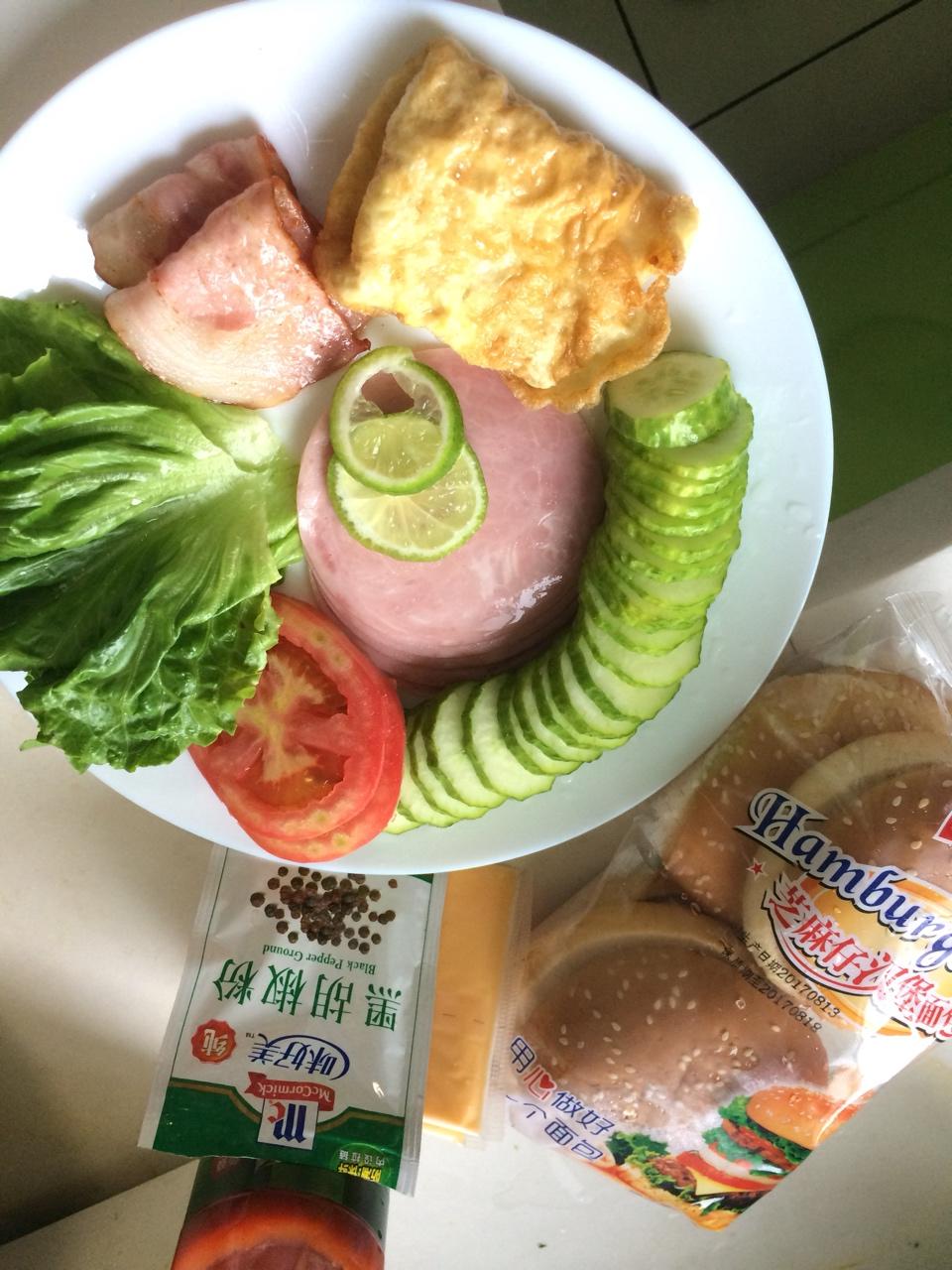 培根牛肉汉堡排