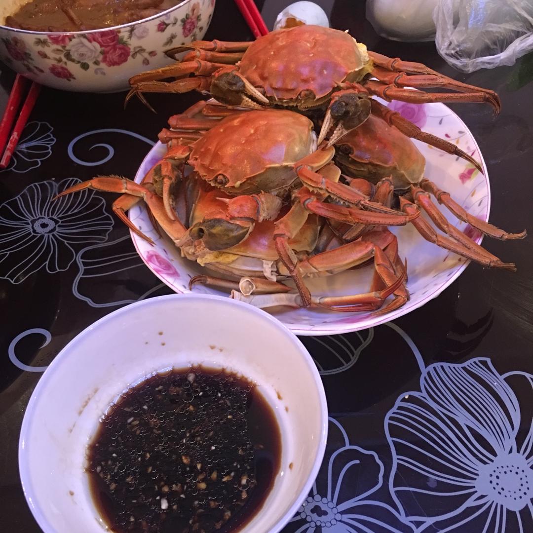 清蒸大闸蟹