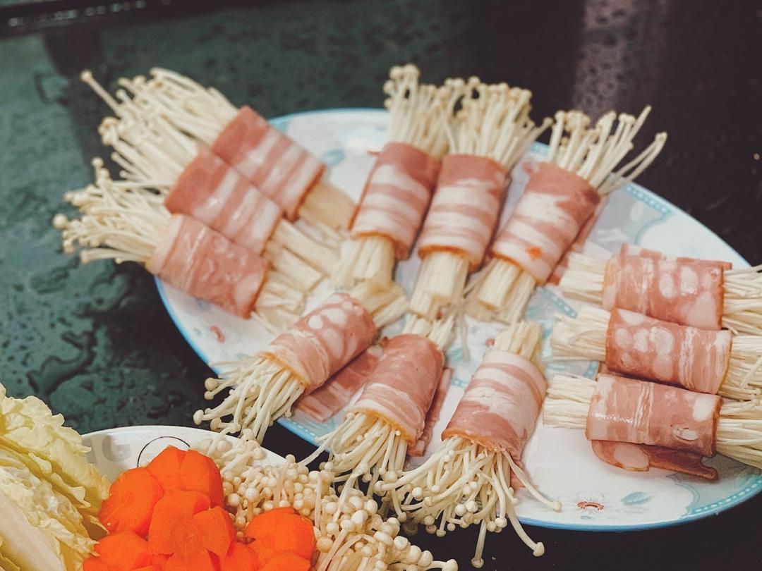 金针菇培根卷