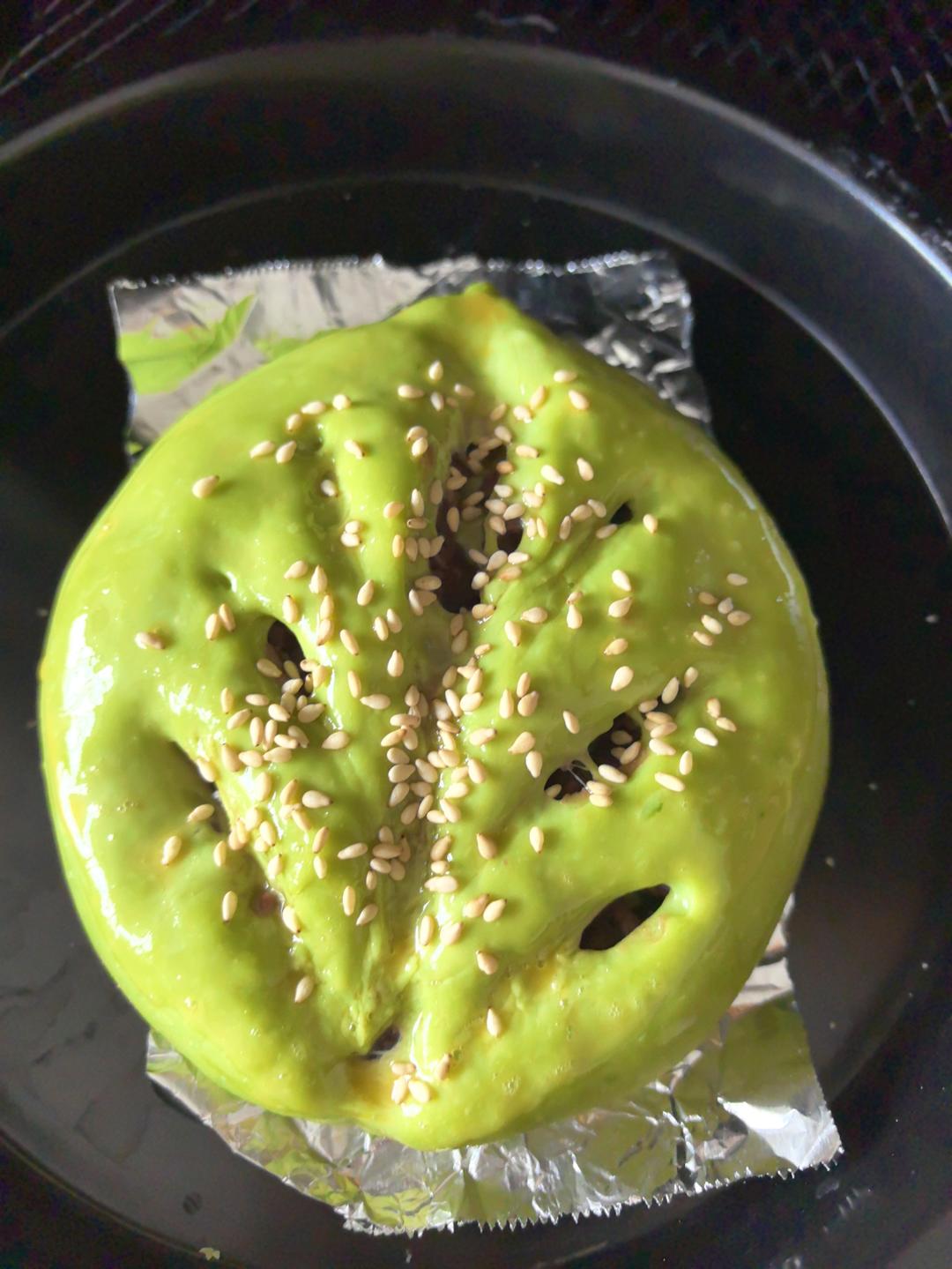 抹茶软欧（蜜豆奶酪馅）