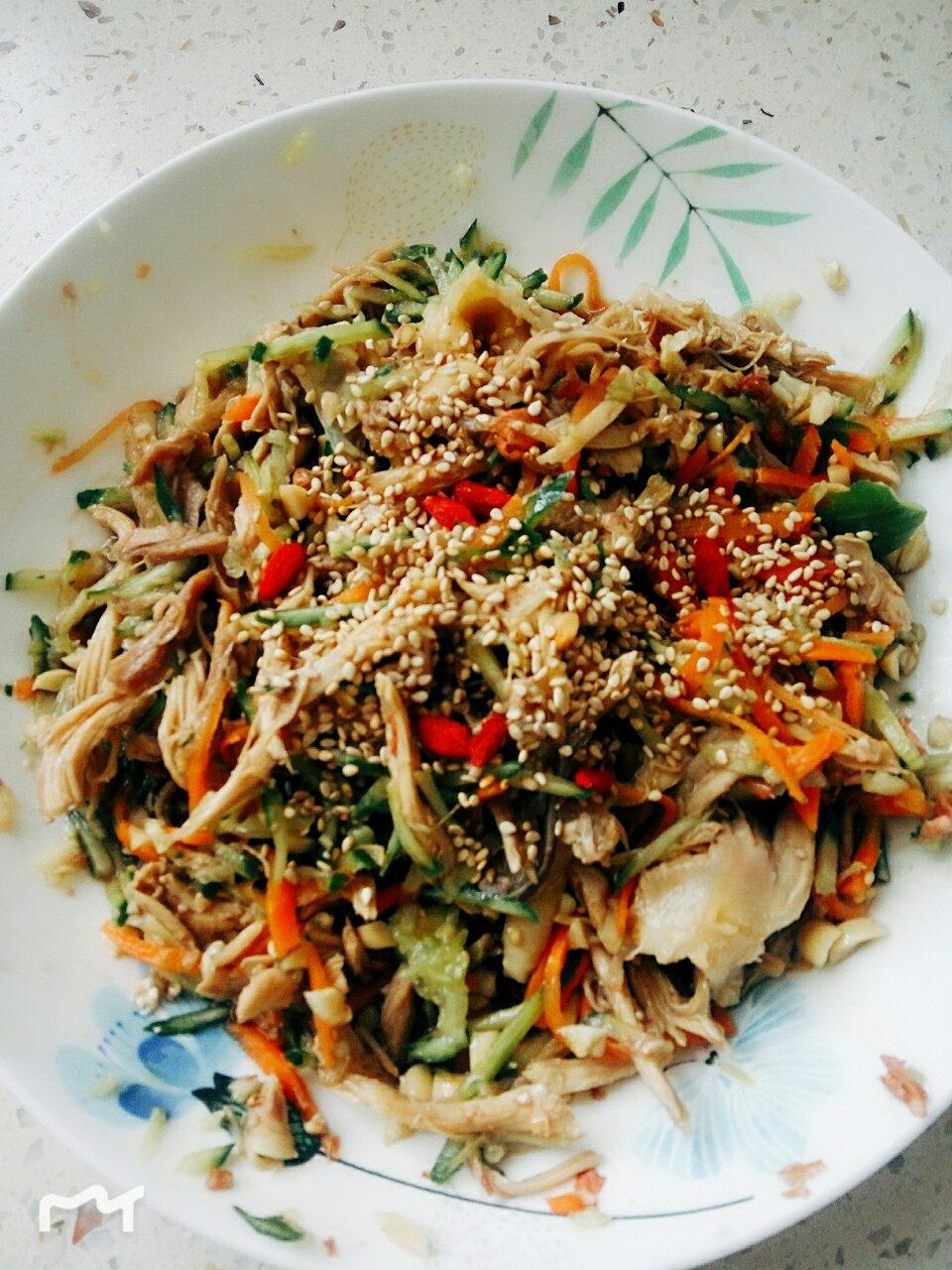 减脂健身｜凉拌手撕鸡丝（香辣&麻油版）