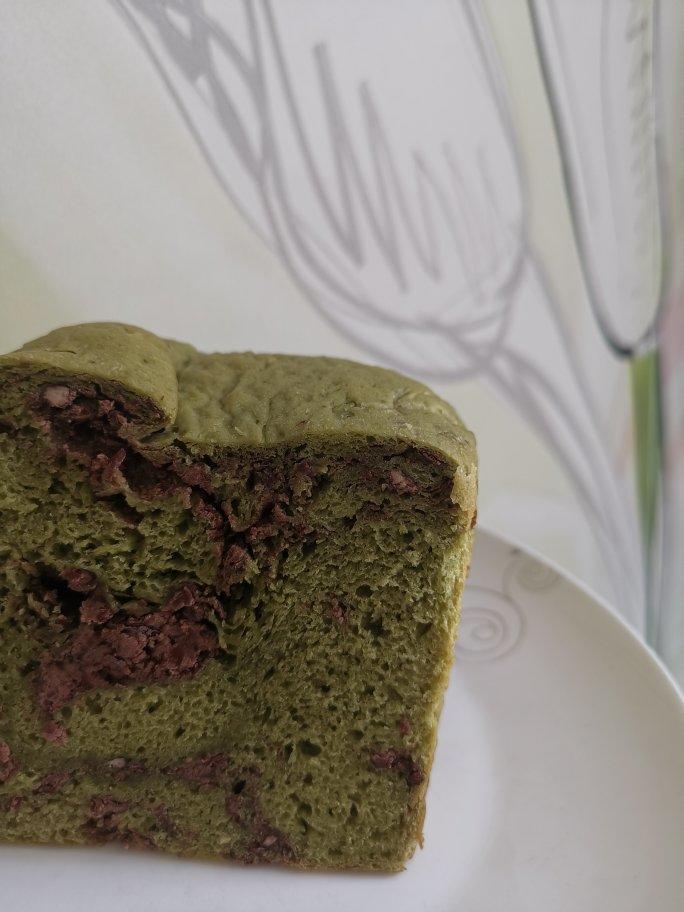 立夏的抹茶红豆吐司