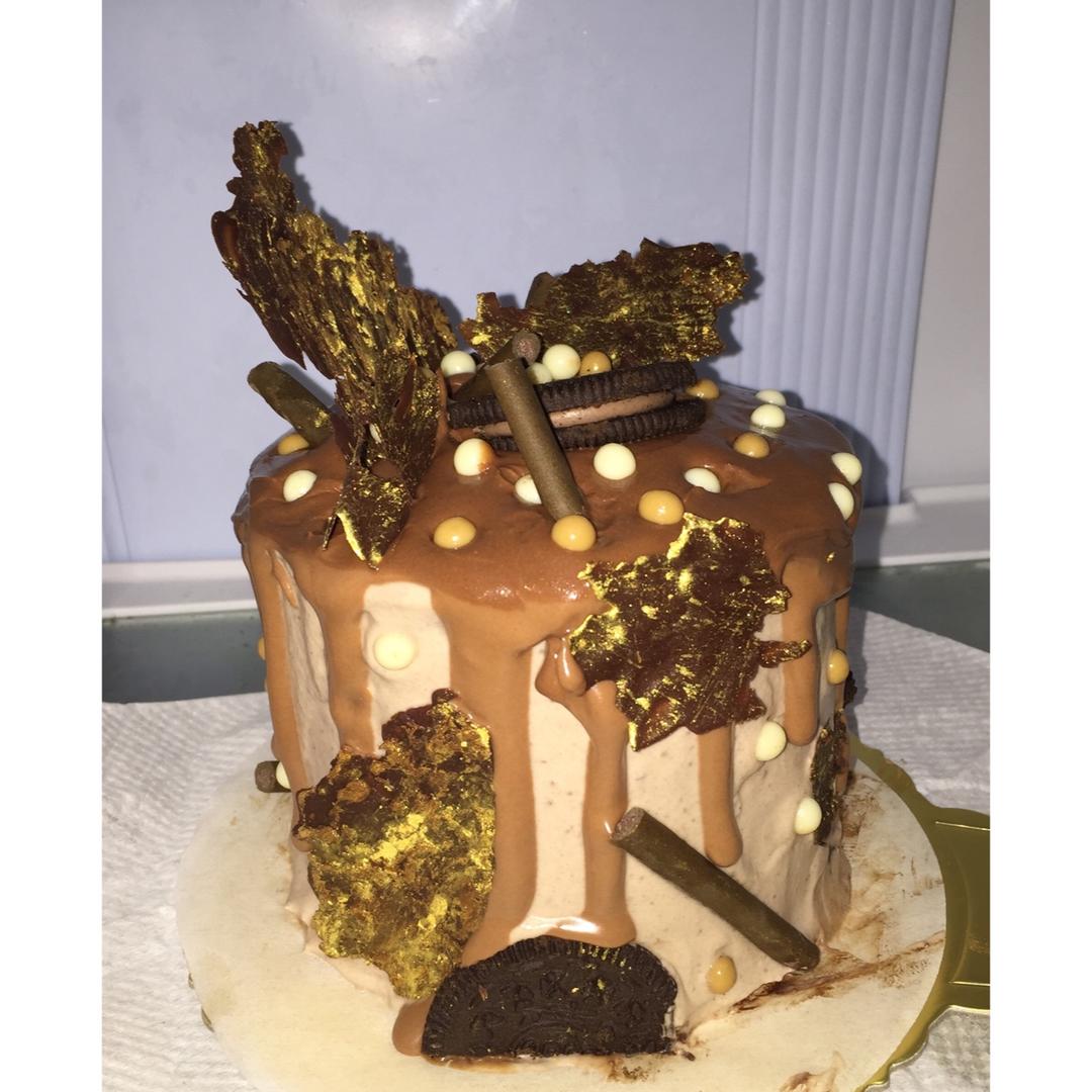 圣诞装饰咖啡力娇酒蛋糕