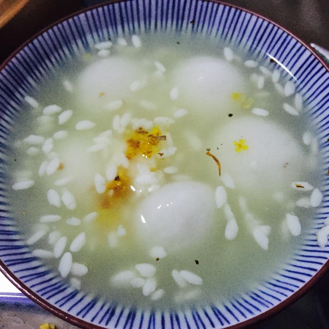 【桂花酒酿圆子】