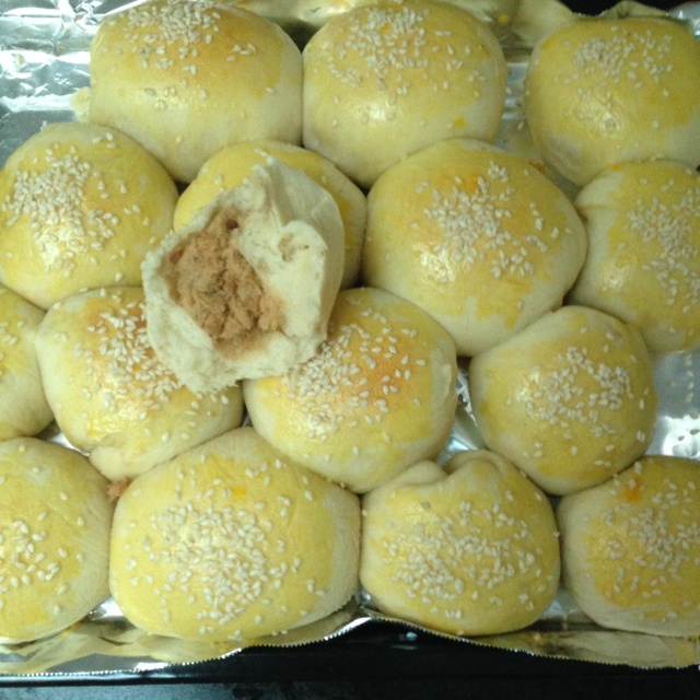 蛋白蜂蜜肉松面包（中种）