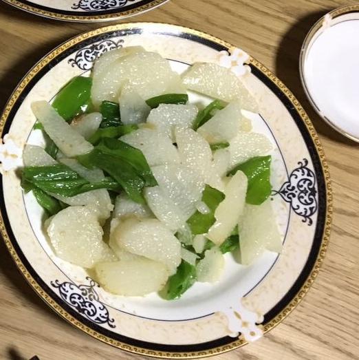 老丁的私房菜-清炒山药