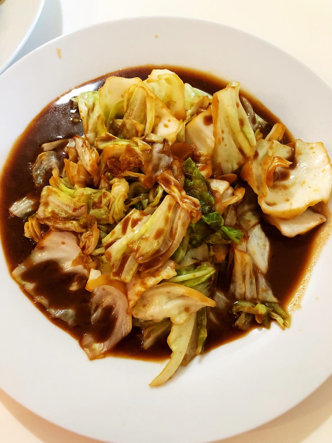 酱爆洋白菜的做法