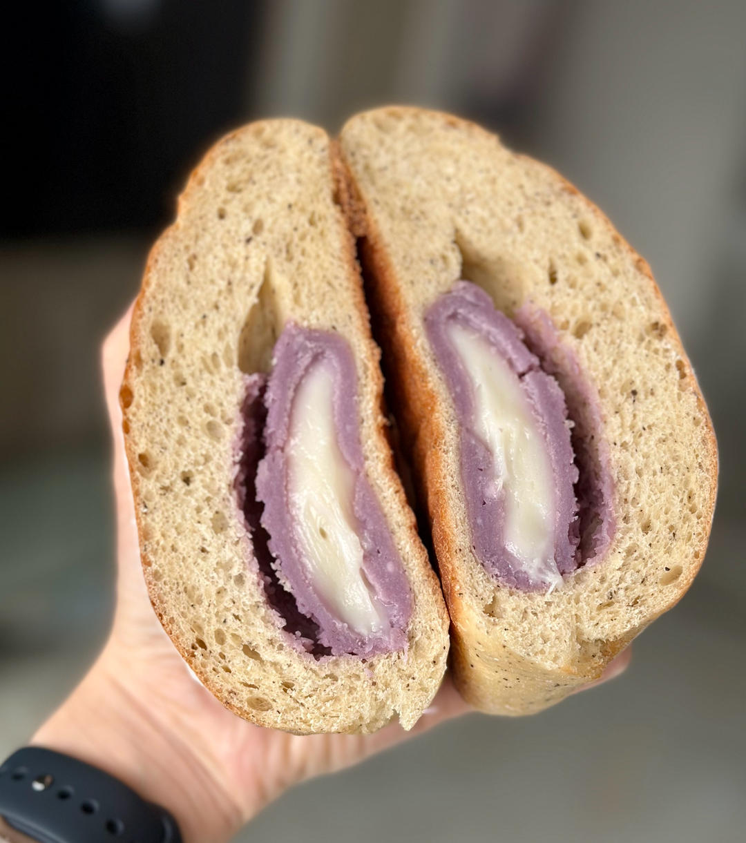 根本停不下来，超好吃的红茶芋泥软欧