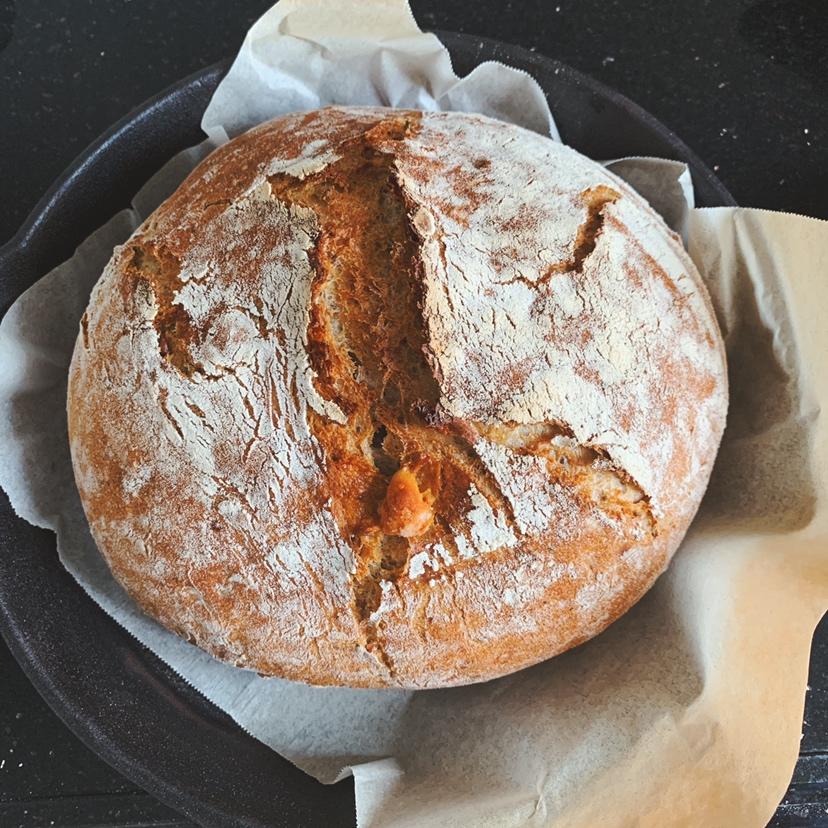 全麦蔓越莓核桃软欧包