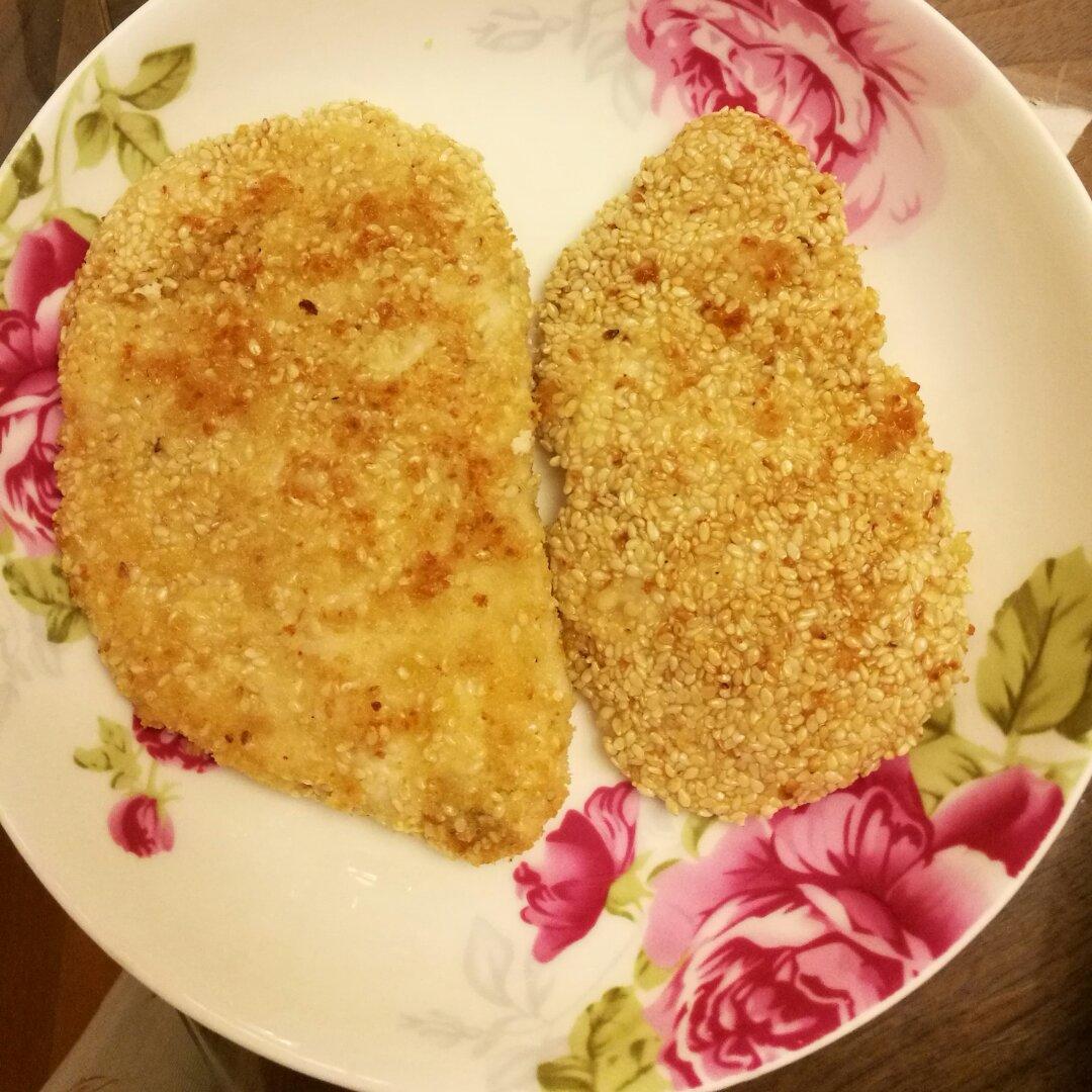 芝麻煎鸡胸