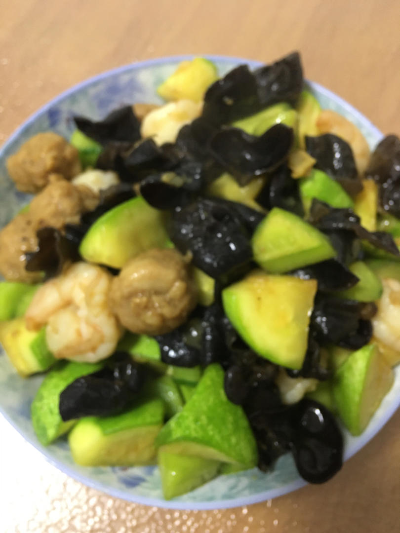 黄瓜木耳炒虾仁