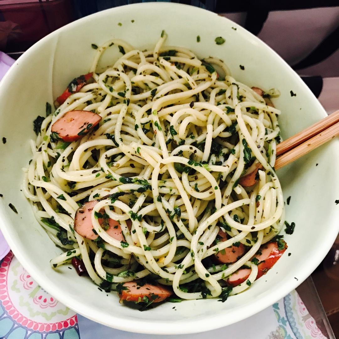 菠菜意面