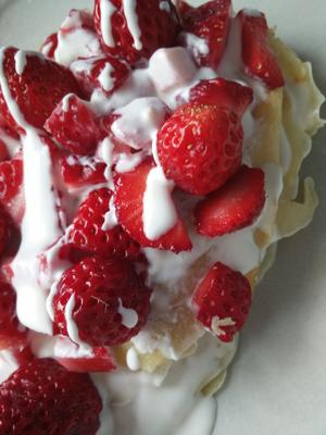 草莓千层蛋糕的做法 步骤4