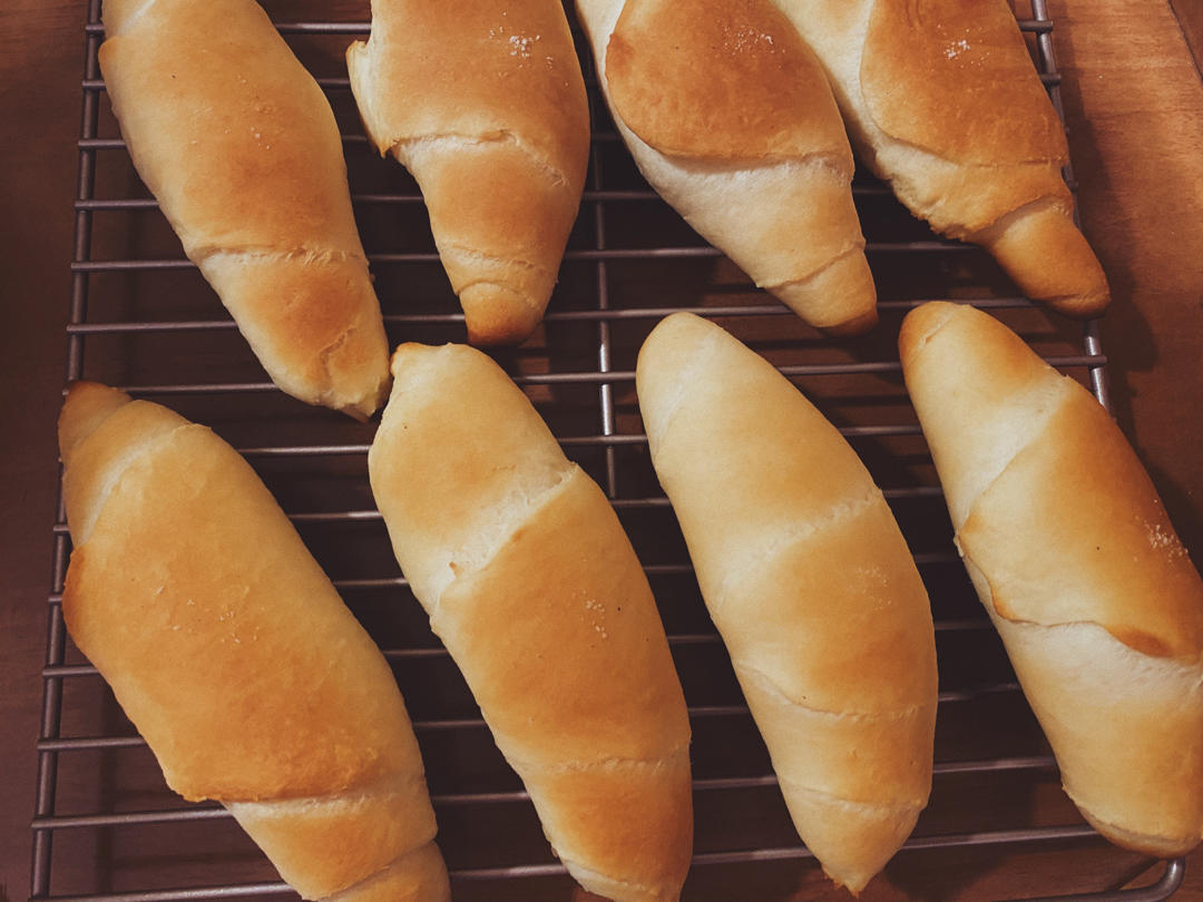 【原创】日式盐面包-新手必学的零失败方子（家常牛角包🥐）