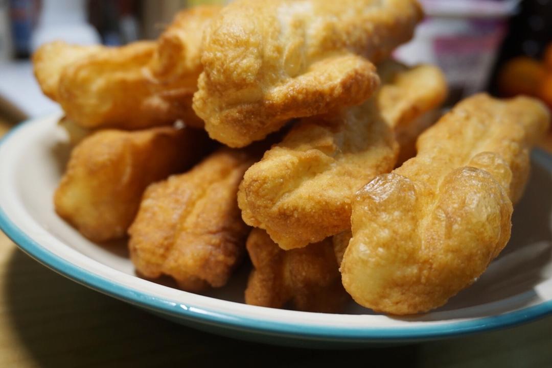 自制无泡打粉油条