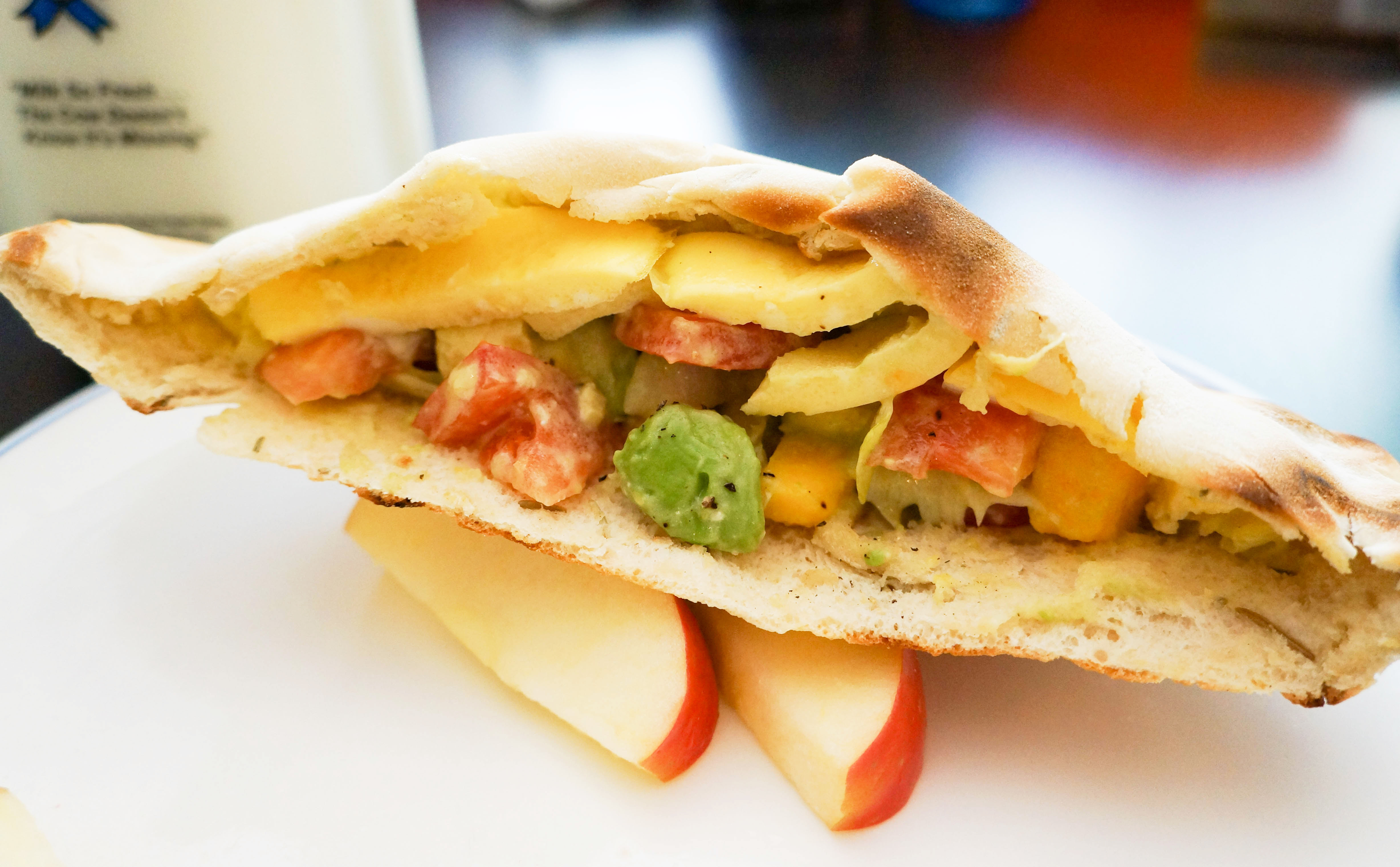 |口袋三明治|热情芒果沙拉与皮塔饼的完美结合的做法