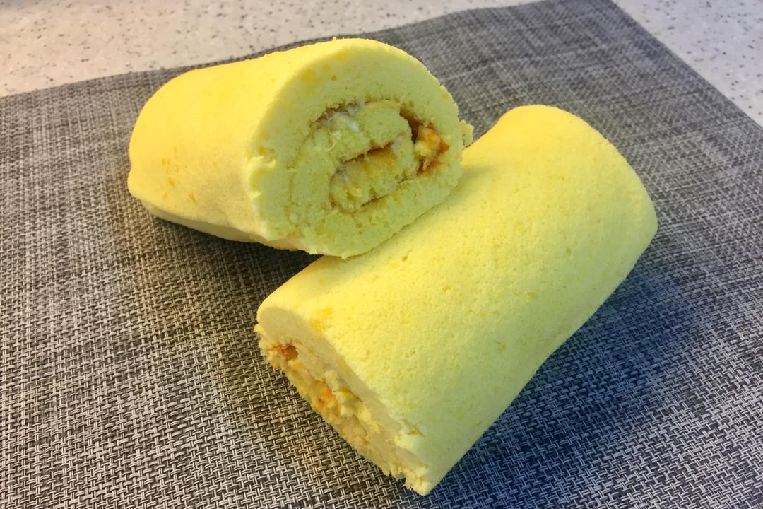 肉松戚风蛋糕卷
