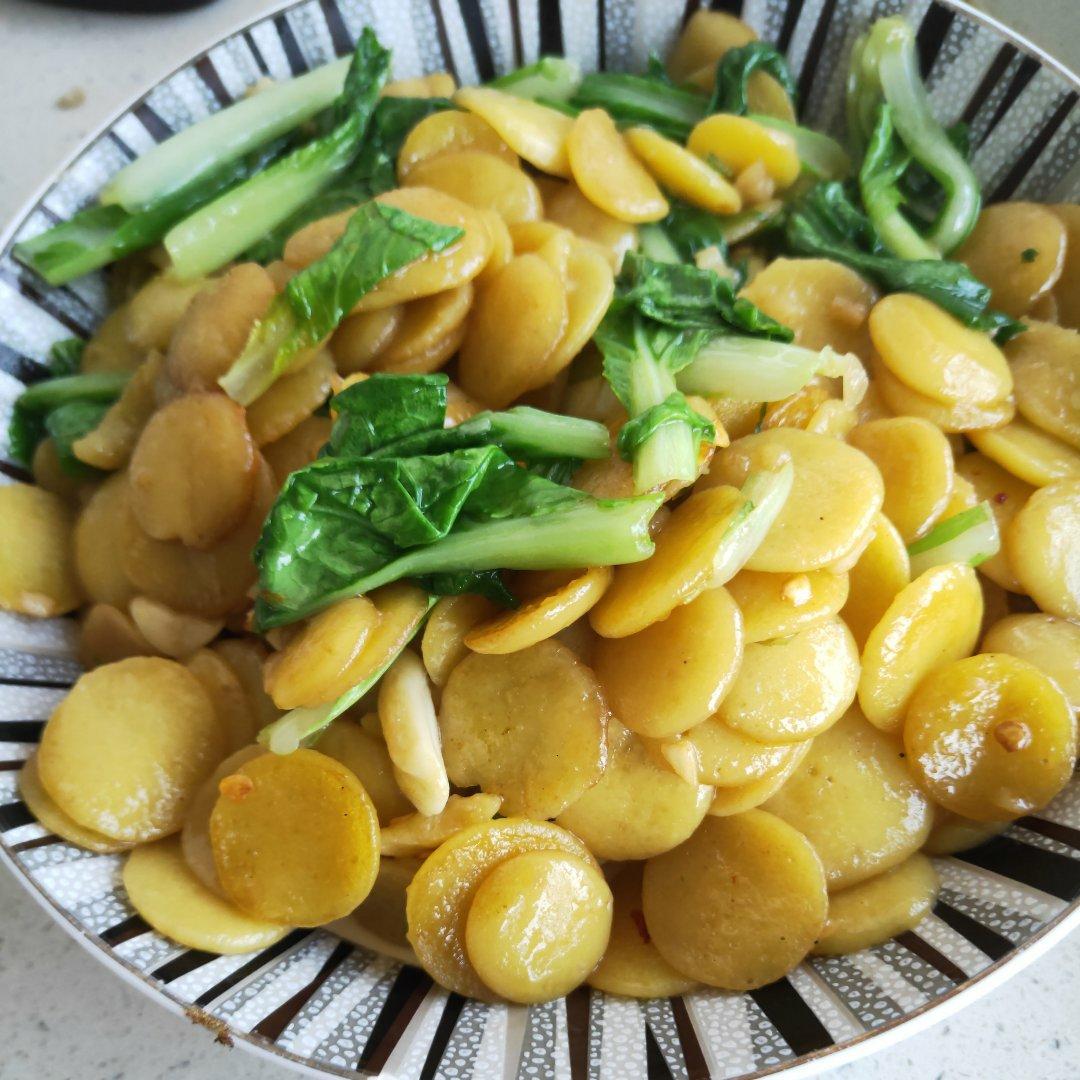 豆饼皮炒青菜
