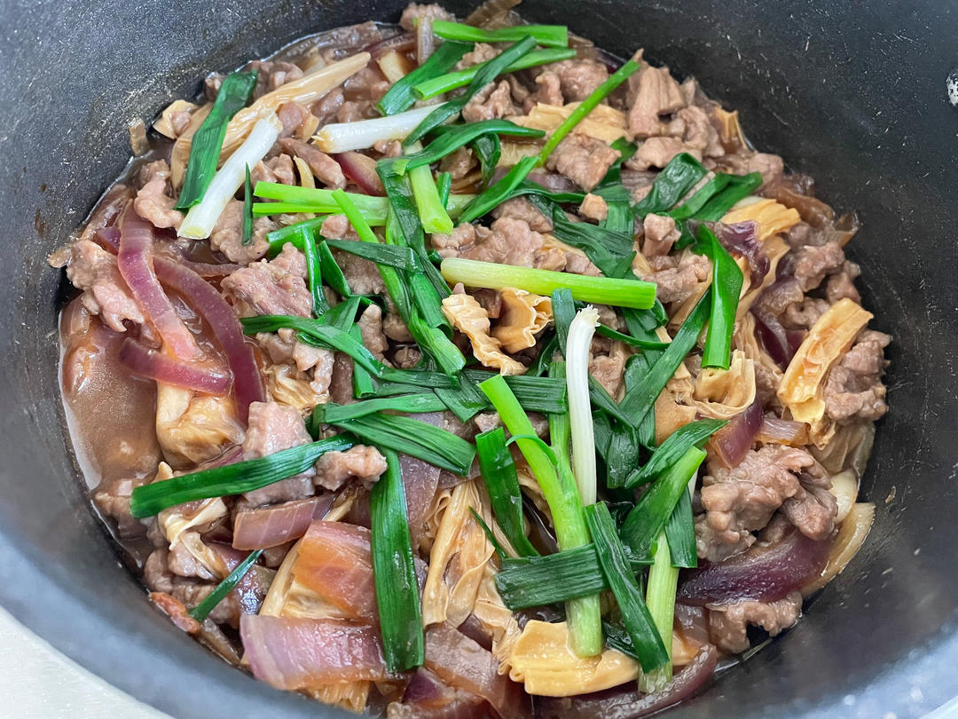 强强联手的腐竹焖牛肉