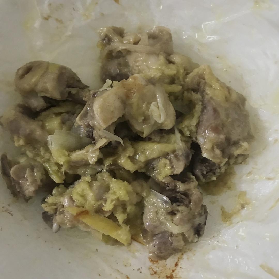 纸包烤葱油鸡