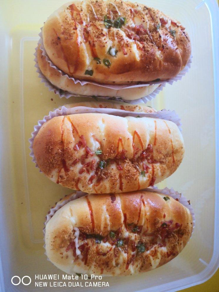 香葱火腿肉松面包