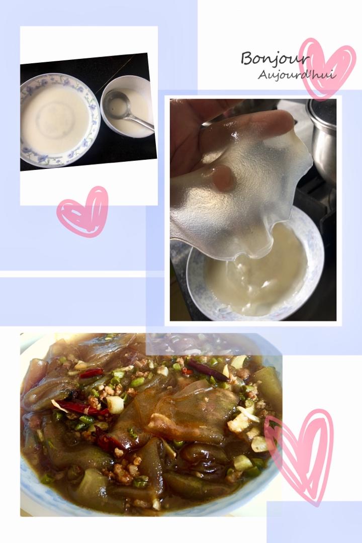 自制红薯粉皮(木薯粉皮)