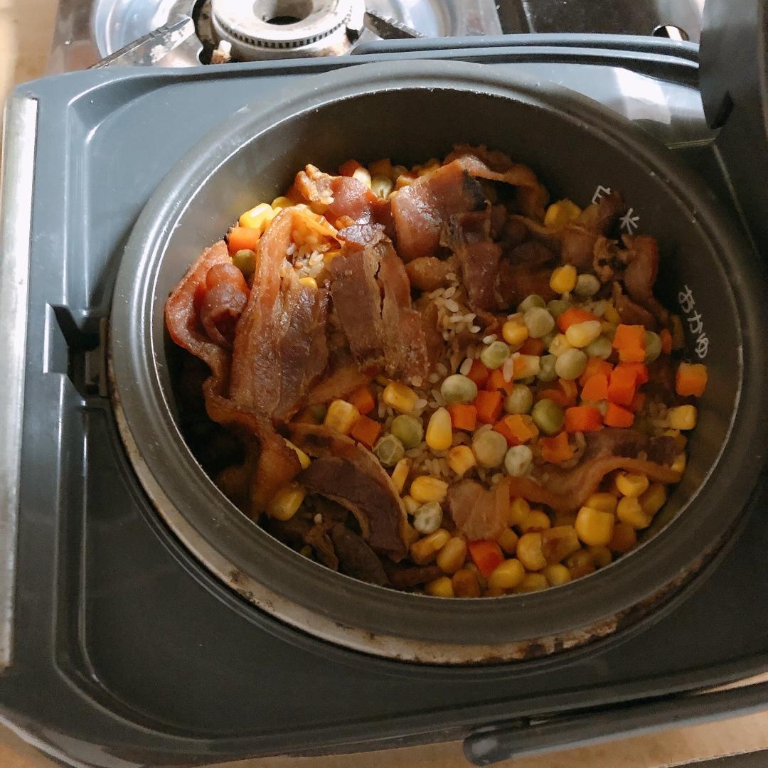 懒人必备～电饭煲腊肠焖饭