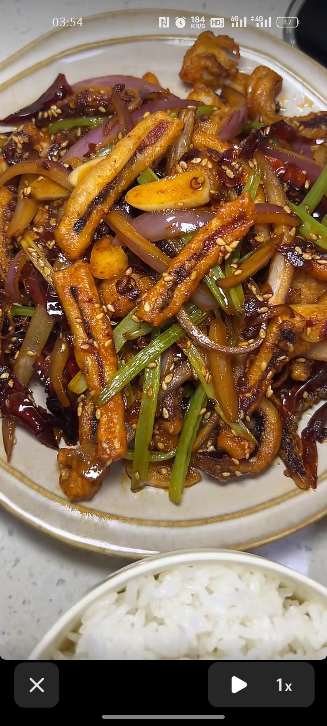 干煸鱿鱼