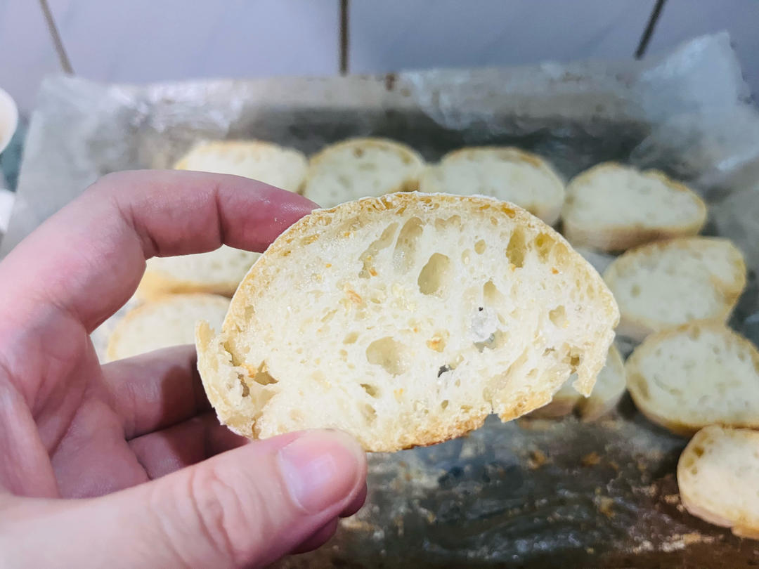 零机器免揉|徒手做出漂亮大气孔欧包|恰巴塔Ciabatta