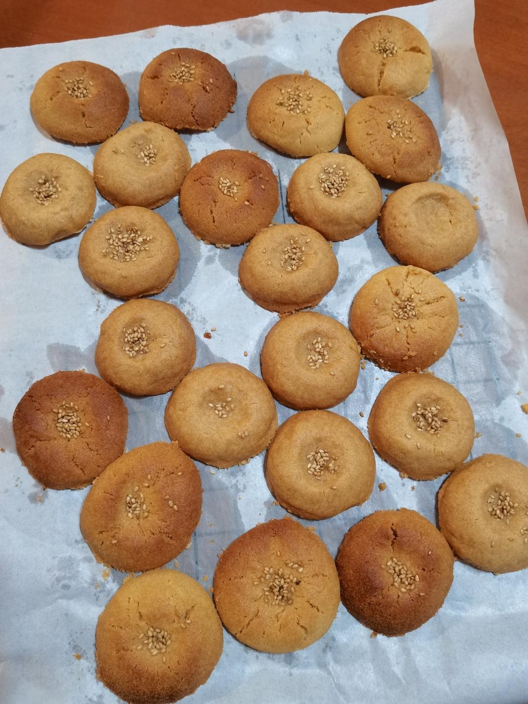 低甜花生油猪油混合版桃酥