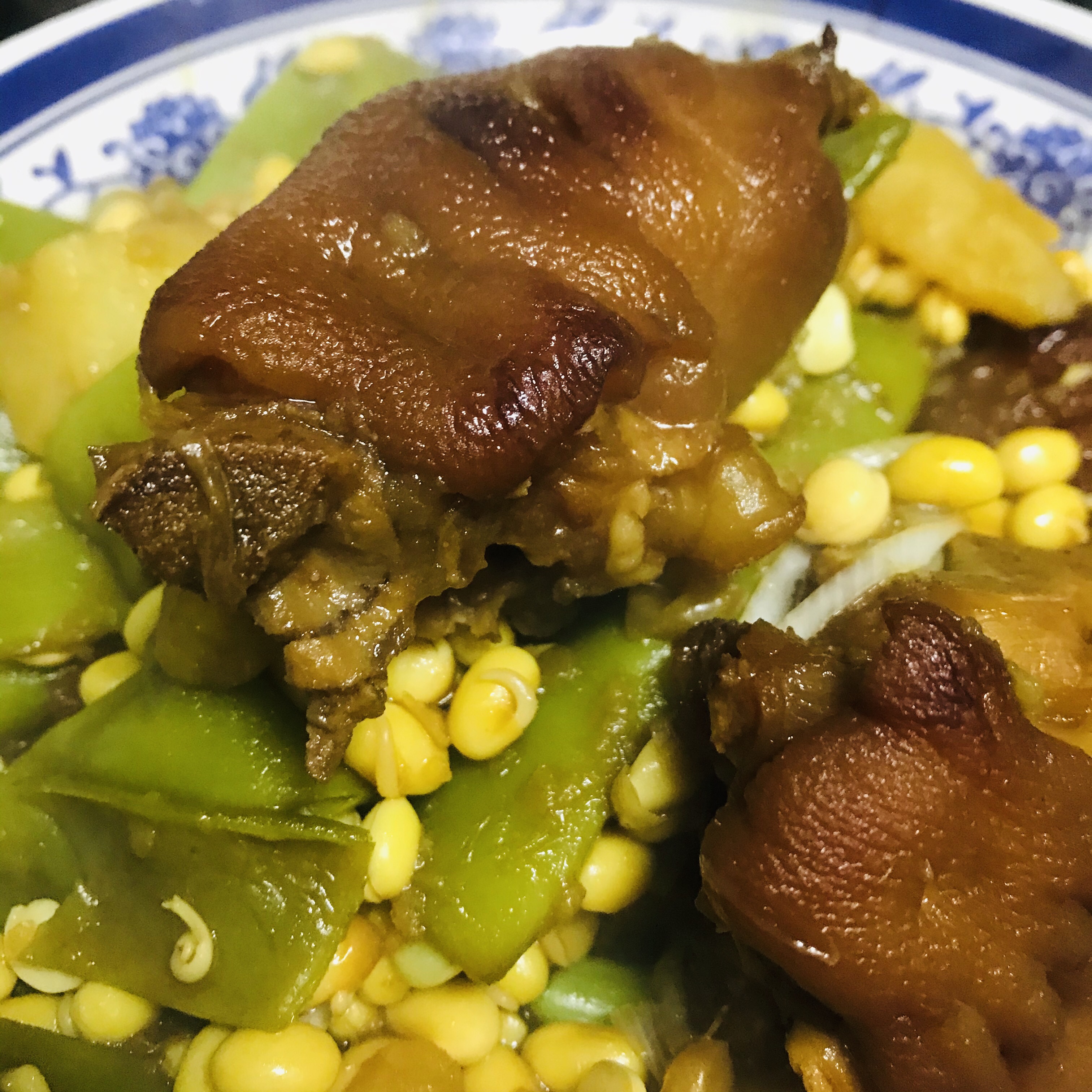 鲜香猪蹄炖黄豆芽