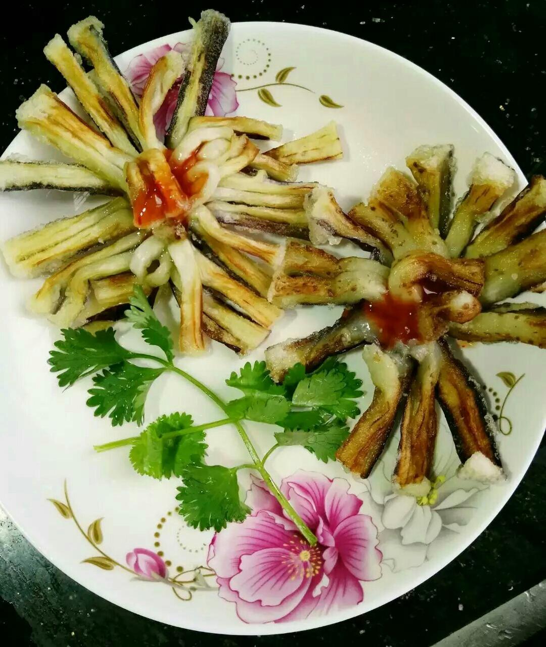 蒸菊花茄子
