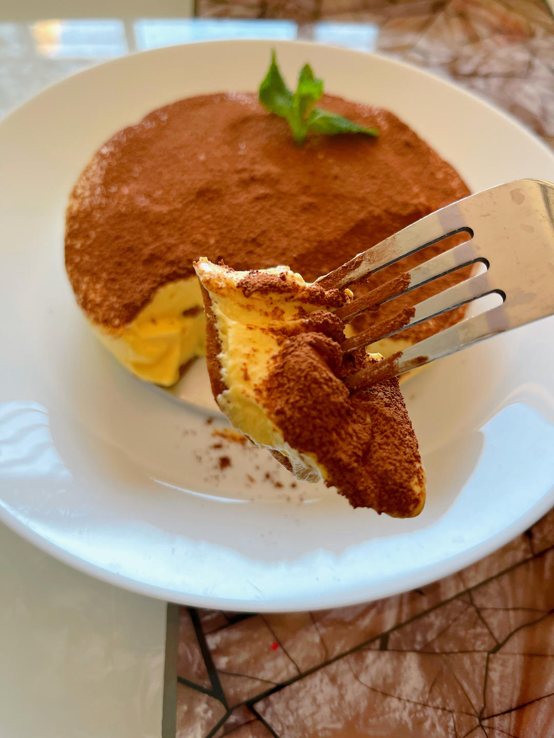 在欧洲学会的经典版提拉米苏