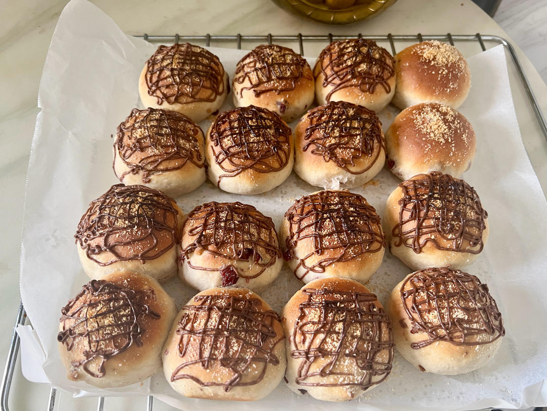 超软奶酪蔓越莓小餐包｜波兰种&冷藏发酵