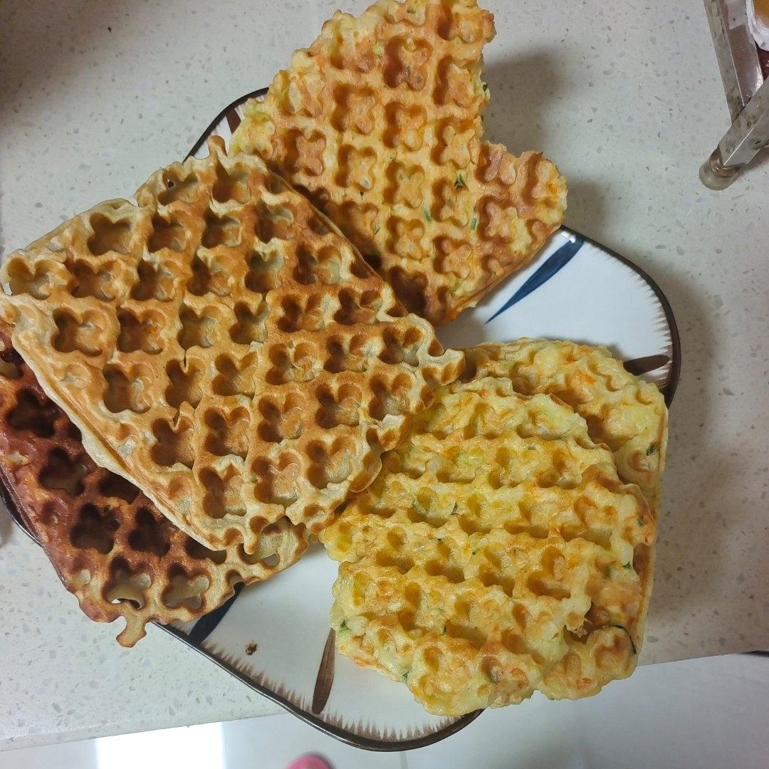 最松软的香蕉华夫饼