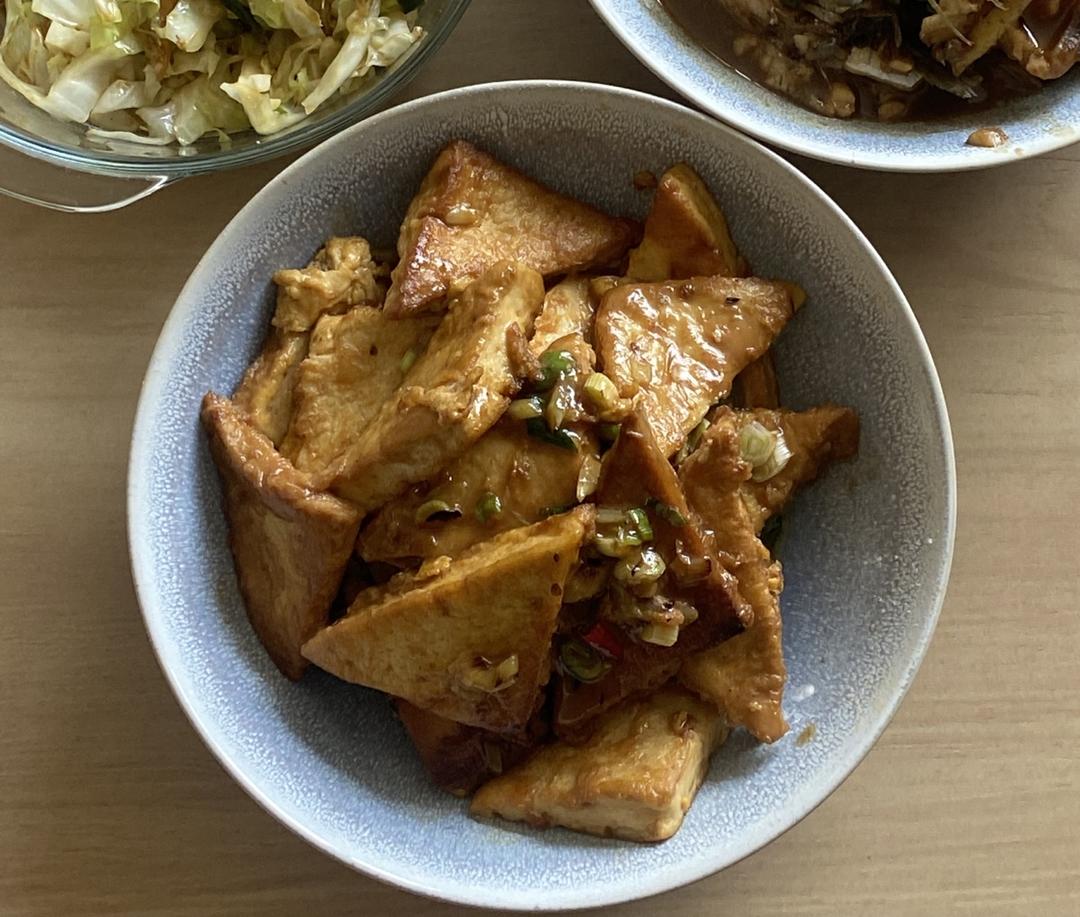 焖煎豆腐