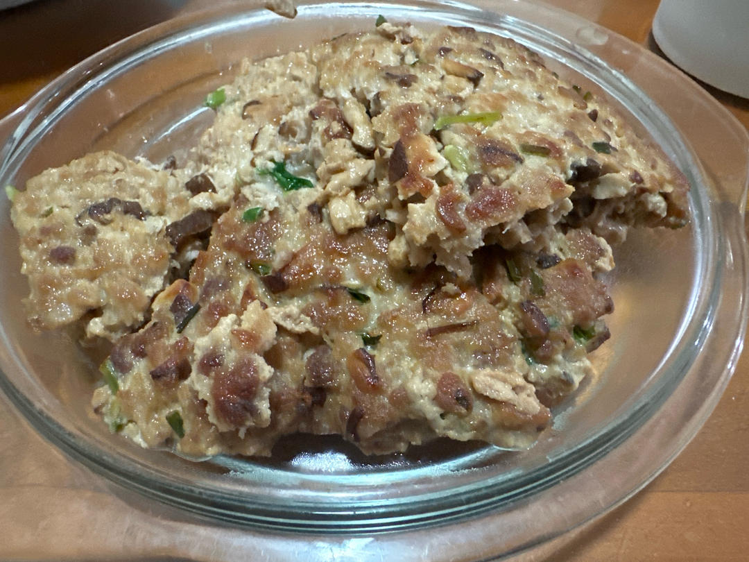 香菇煎肉饼