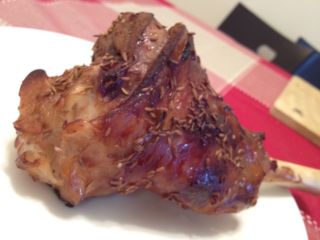 孜然风味烤羊腿