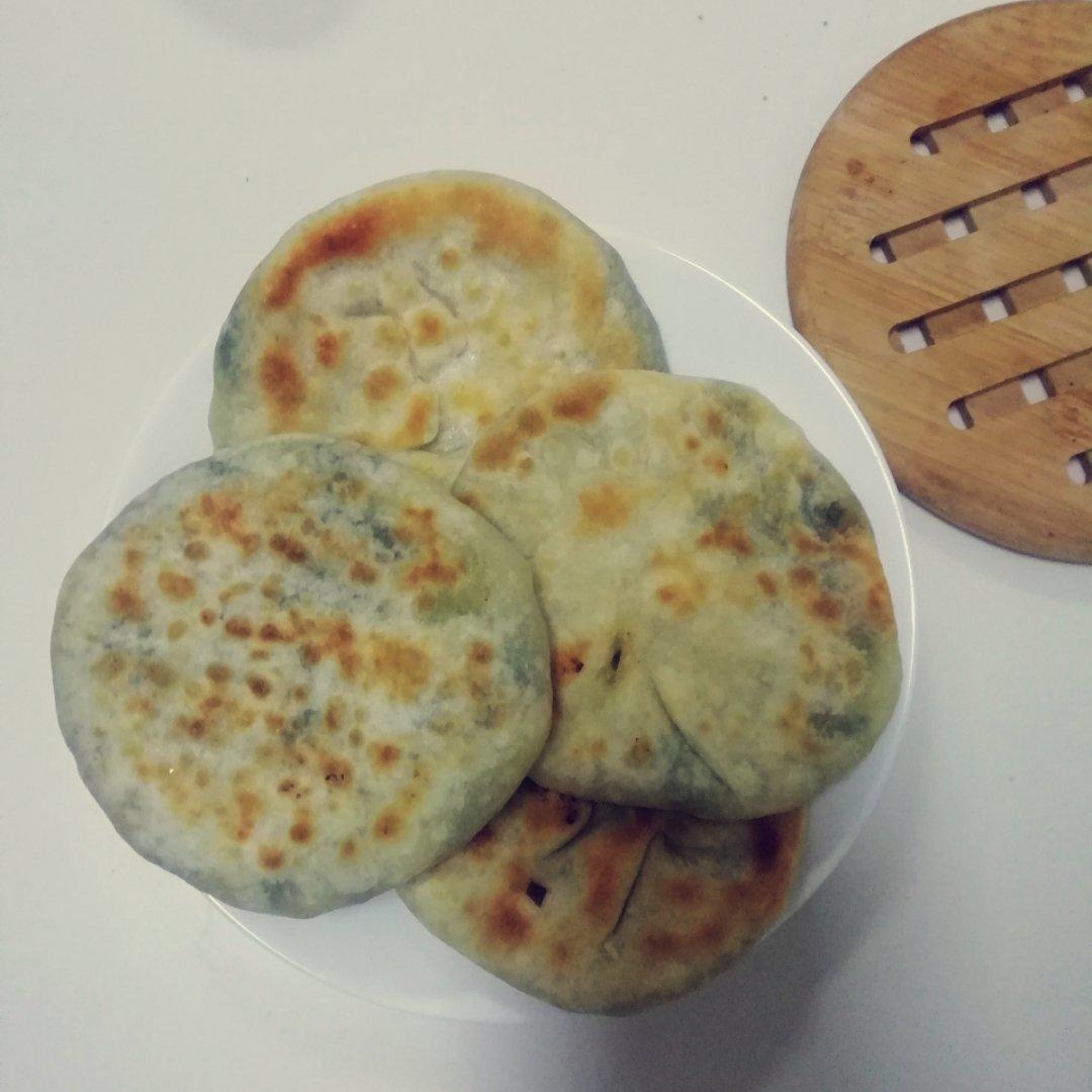 素味清欢－香菇油菜馅饼（发面）