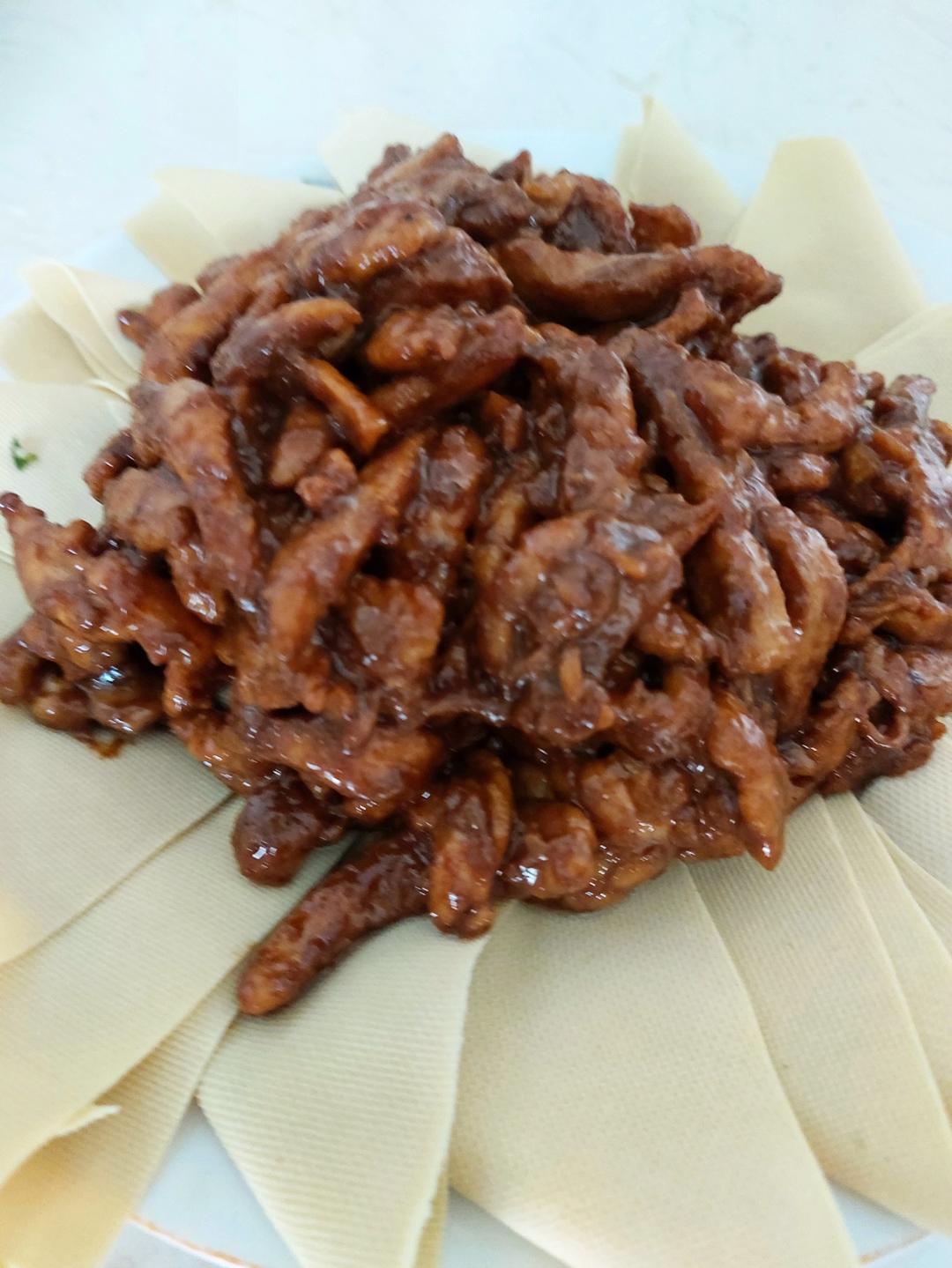 传统做法 京酱肉丝