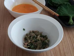 紫苏叶蛋饺的做法 步骤3