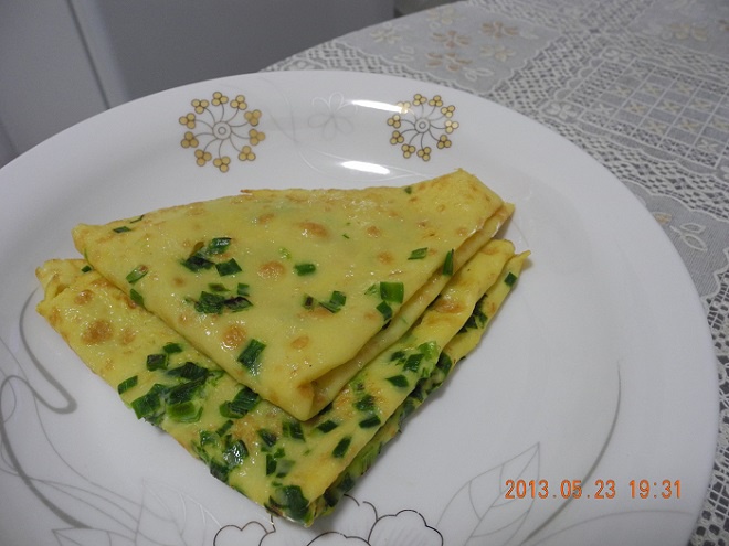韭菜鸡蛋煎饼