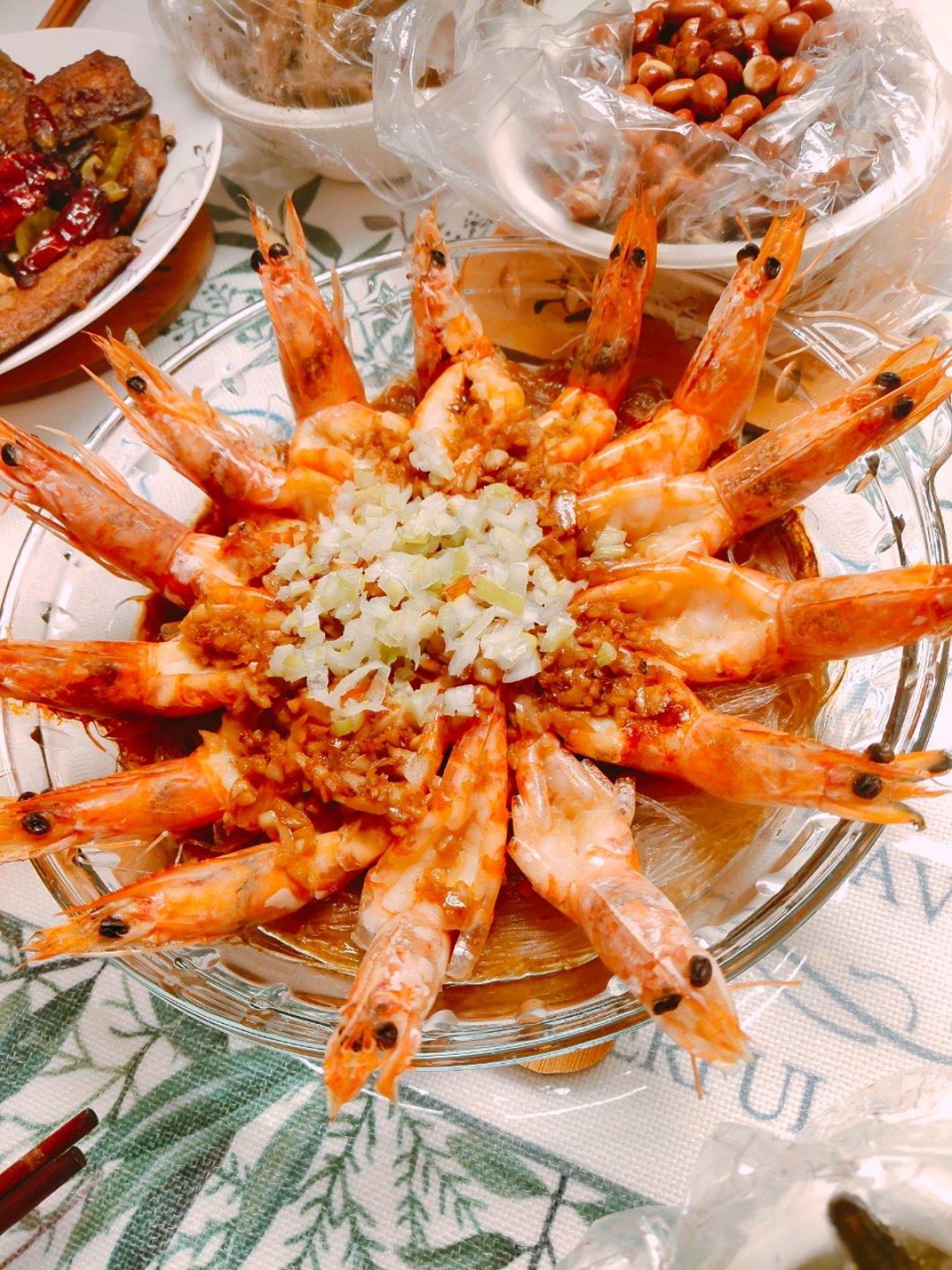 蒜蓉粉丝蒸虾