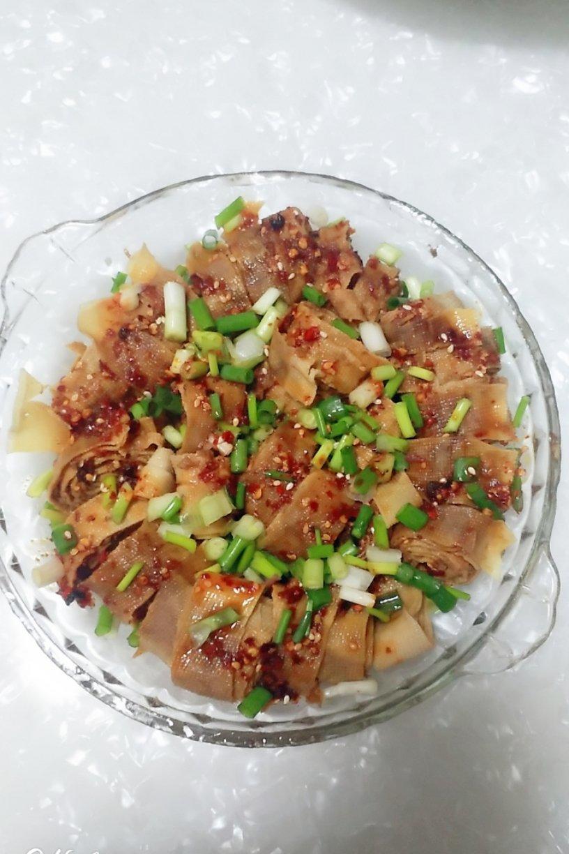 豆腐皮卷肉末