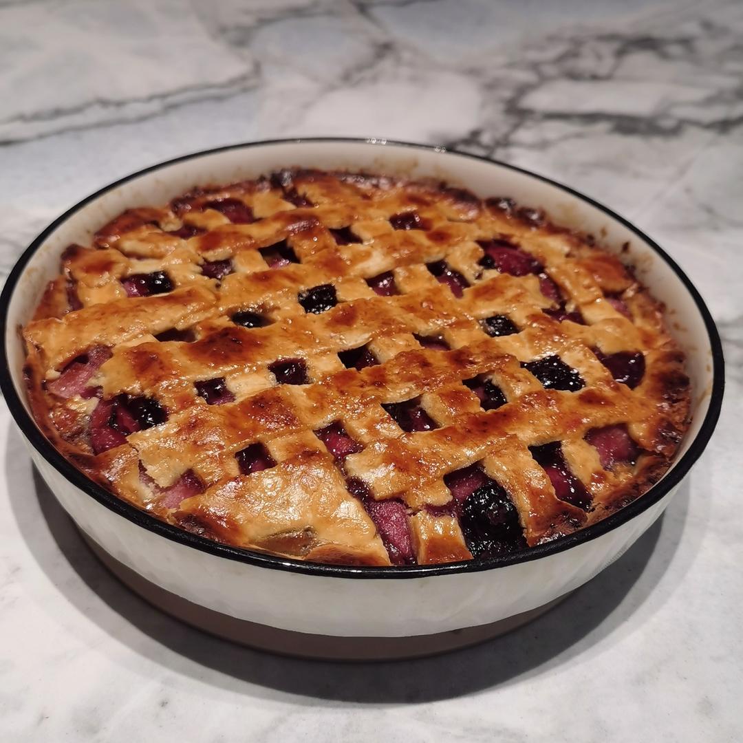 经典蓝莓派🫐Classic Blueberry pie