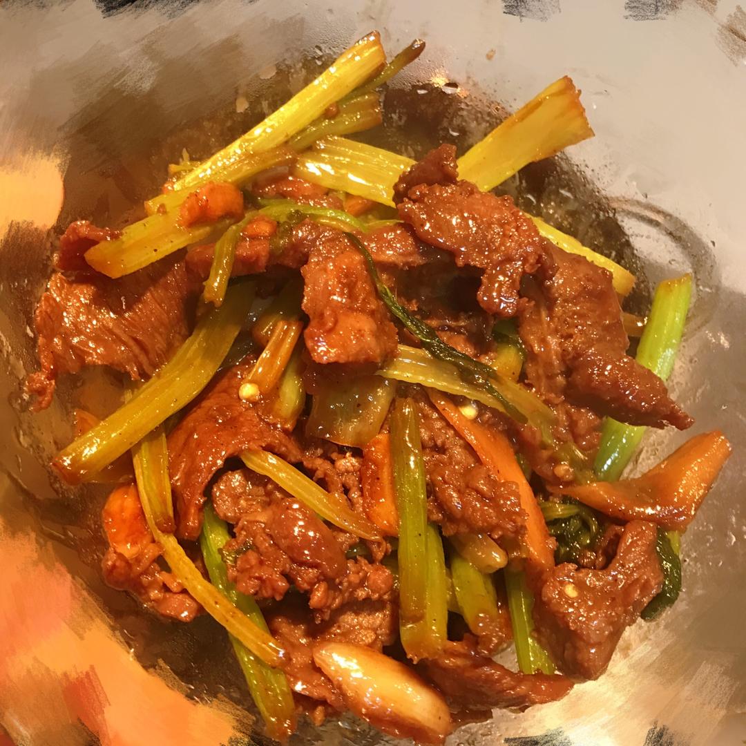 芹菜炒牛肉