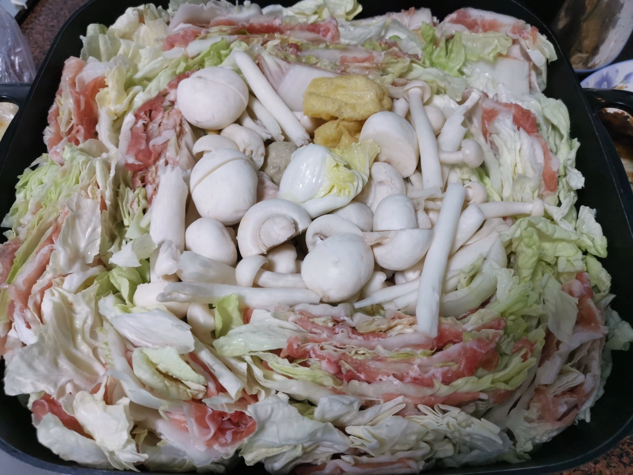 日式猪肉白菜锅
