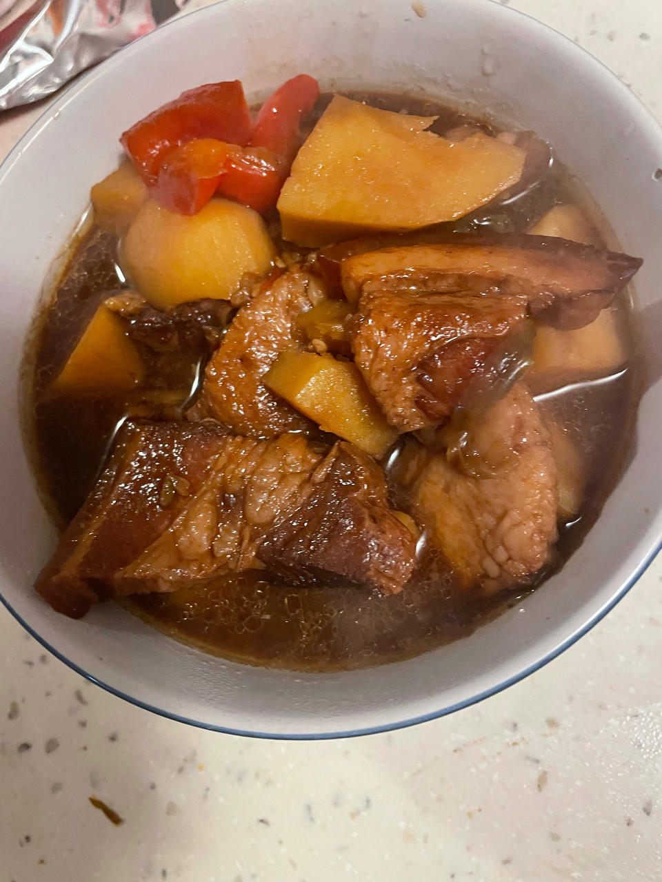 红烧肉炖土豆（丝毫不腻）