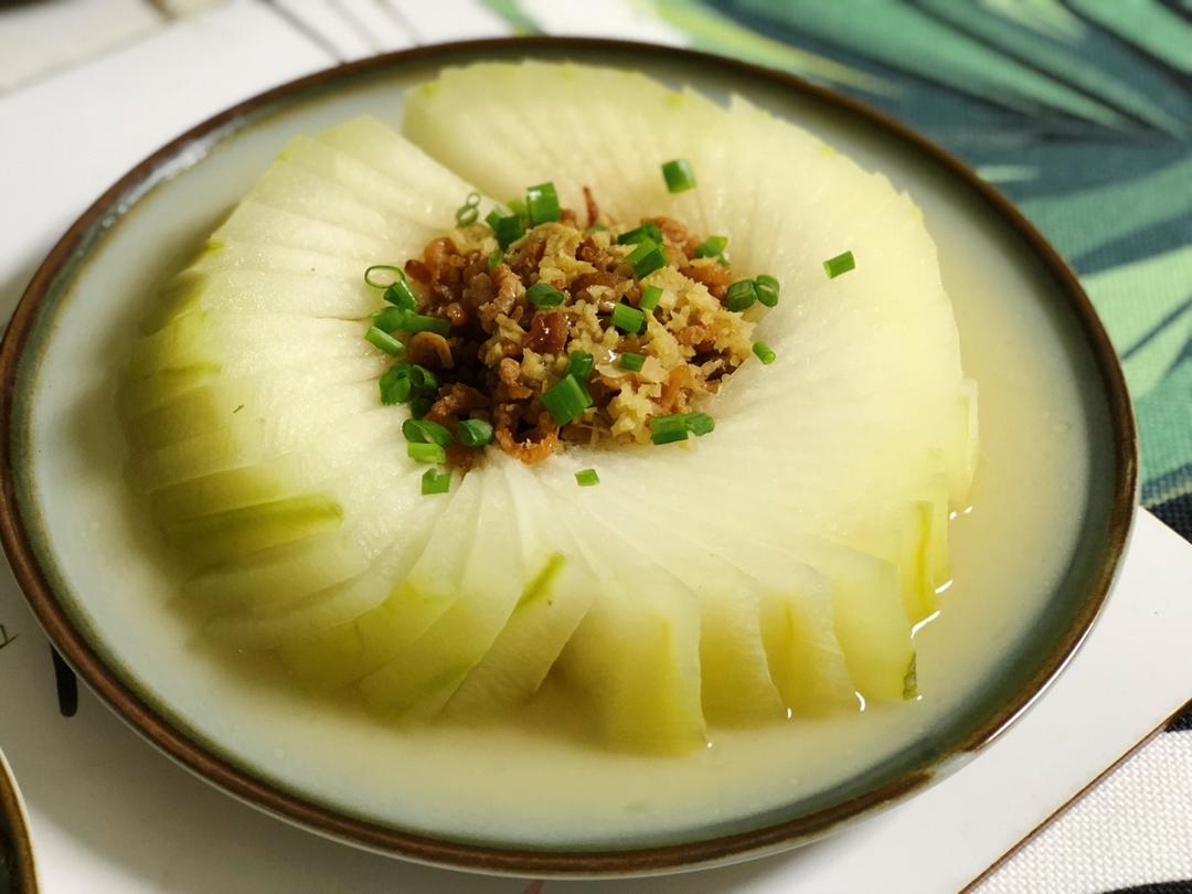 云中烟树做的家常菜金钩蒸冬瓜