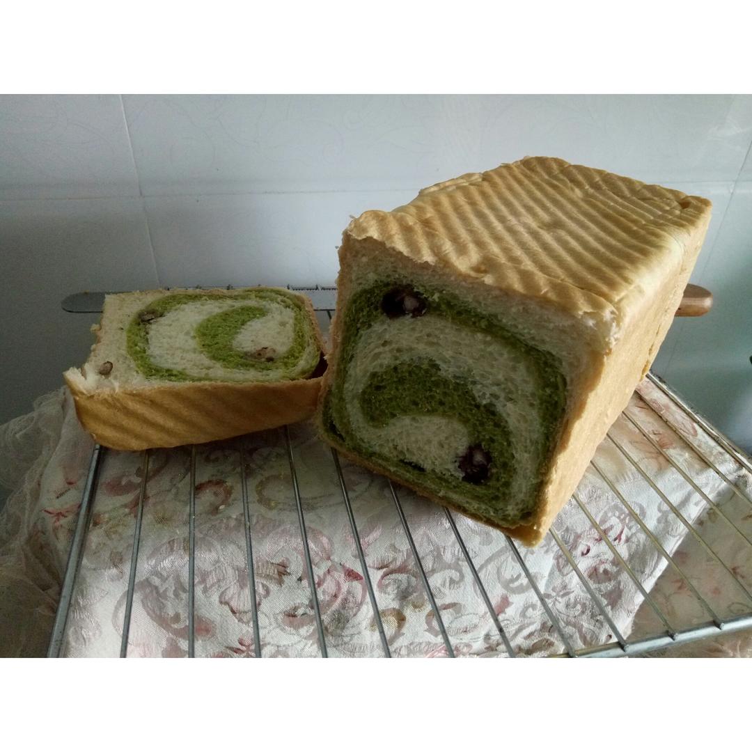 抹茶蜜豆吐司